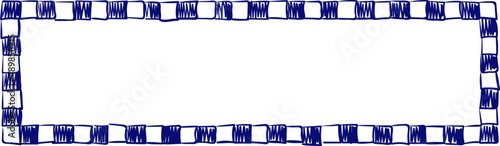 Doodle ornament frame. Pen scribble. Hand drawn effect sketch. Pen line frame.