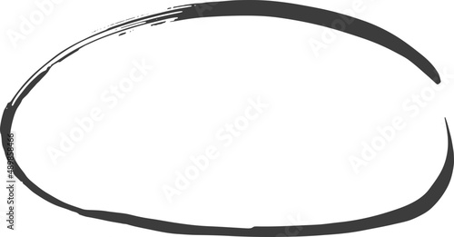 Black ink element . Grunge paint shape. Hand drawn sketch element .