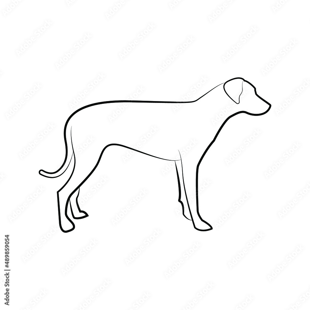 Dog icon. animal sign. vector illustration
