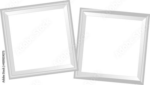 Thin photoframe mock up. Empty framing for photo or illustation.