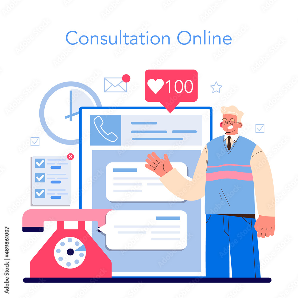 Call center or helpline online service or platform. Support operator Call center or helpline online service or platform. Support operator