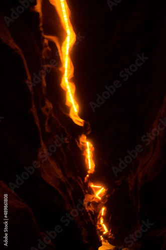 glowing cave