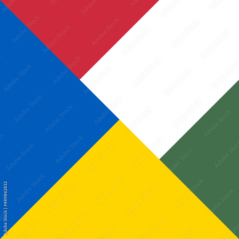 harmony icon of ukraine and hungary flags. vector illustration harmony icon of ukraine and hungary flags. vector illustration
