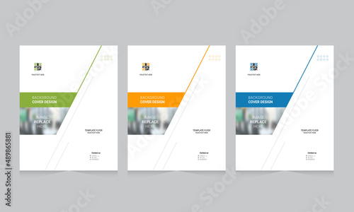 Cover design for annual report and business catalog, magazine, flyer or booklet. Brochure template layout. A4 cover vector EPS-10
