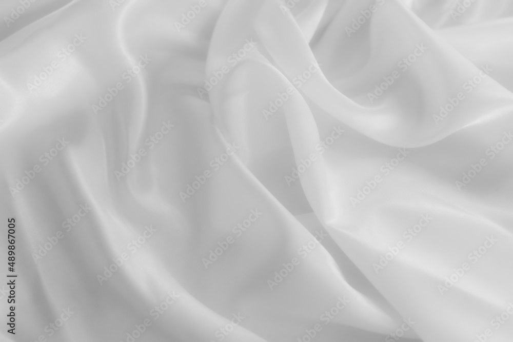 White cloth background abstract with soft waves, closeup texture of cloth White cloth background abstract with soft waves, closeup texture of cloth