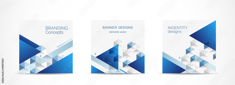 Set square banner template for social media post and web internet ads.vector illustrations.