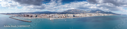 Fototapeta Naklejka Na Ścianę i Meble -  aerial view of the cos de del sol coastline