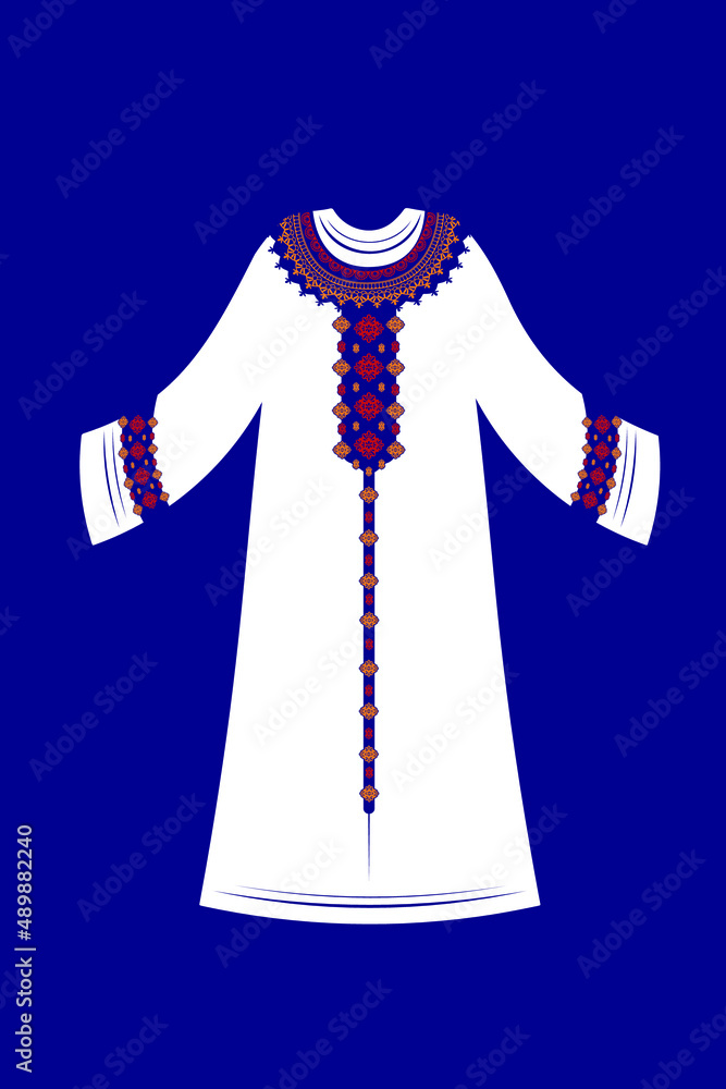 Design of traditional islamic muslim dress for woman, black fashion ...