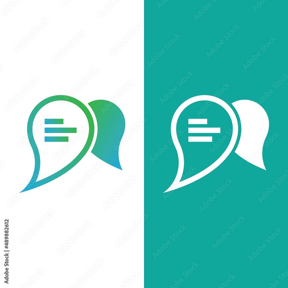 Obraz premium Speech bubble icon vector illustration