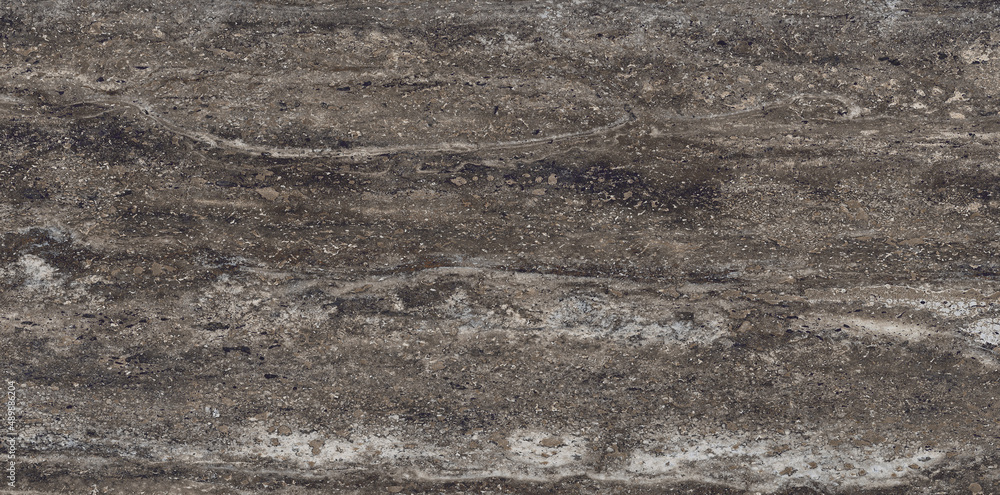 Fototapeta premium Brown marble texture banner background top view. Tiles natural stone floor with high resolution. Luxury abstract patterns. Marbling design for banner, wallpaper, packaging design template