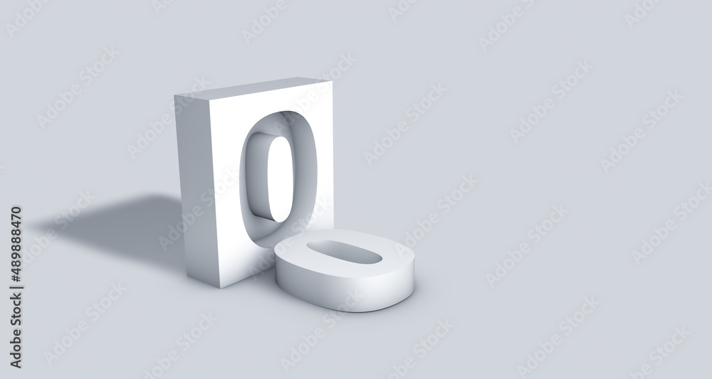 3D render block number 0 3D render block number 0