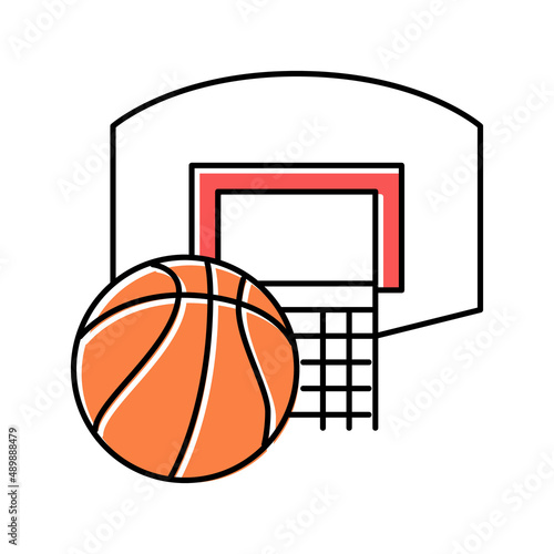 basketball team game color icon vector illustration © vectorwin