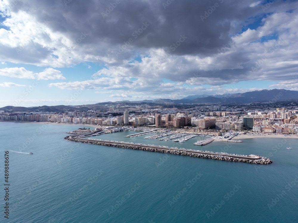 aerial view of the cos de del sol coastline