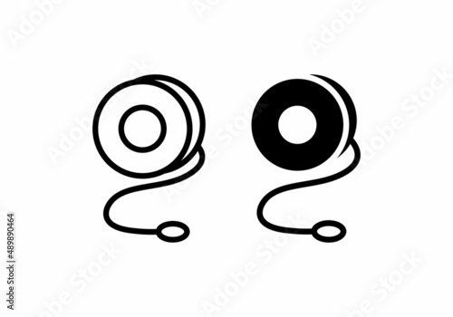 yoyo toy icon vector