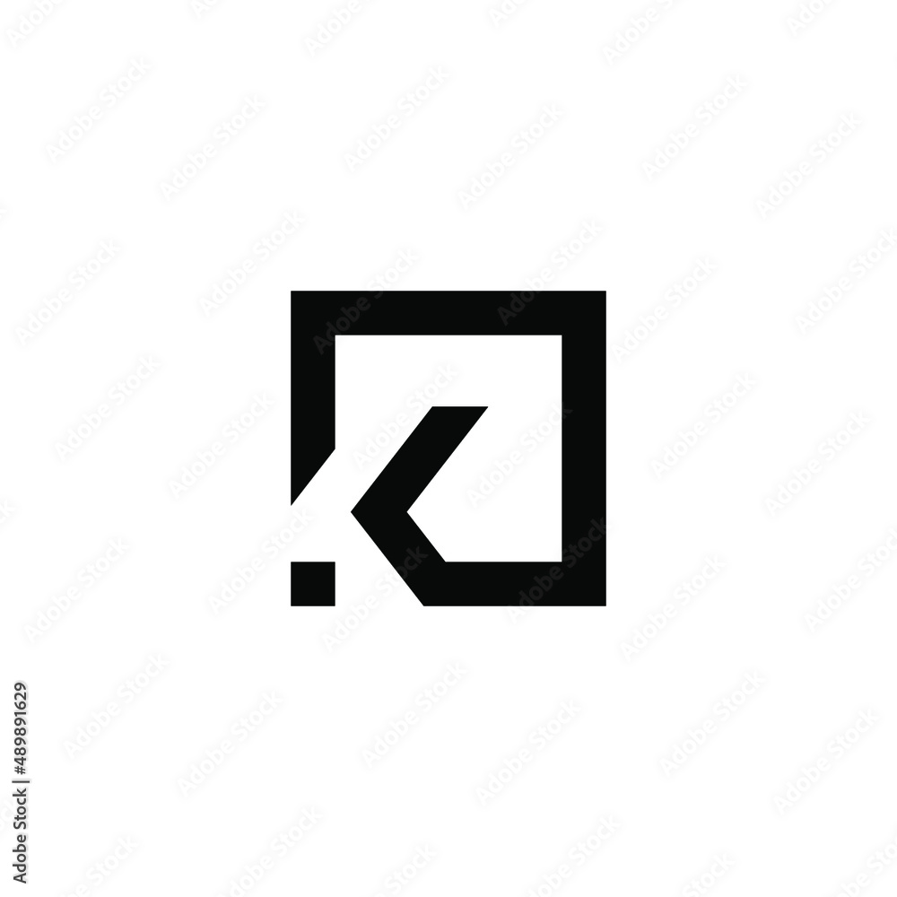 Fototapeta premium k latter vector logo abstrack