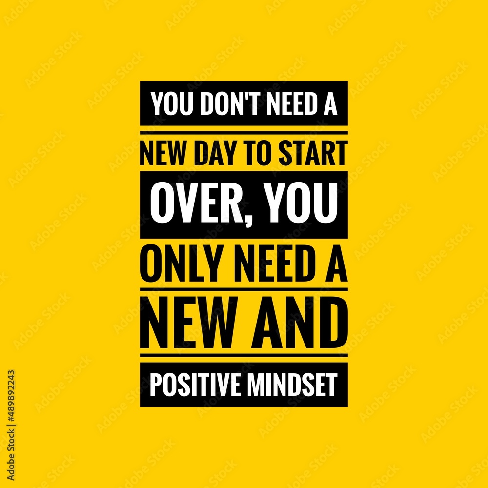 Positive Quote template. Black text over yellow background. Inspirational quotes and motivational quote.