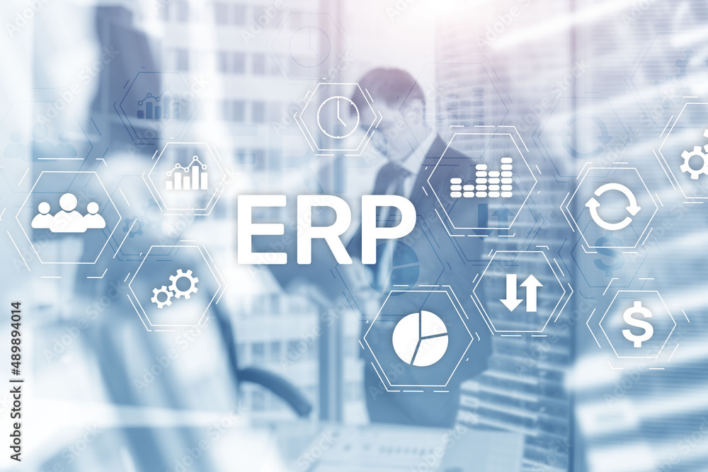 Enterprise resource planning ERP concept. Business People Enterprise resource planning ERP concept. Business People