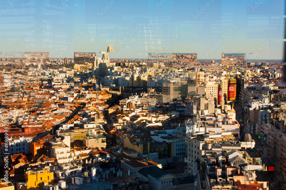 Rooftop 360º, desde el Hotel Riu, en la Plaza de España de Madrid, Comunidad de Madrid, España.