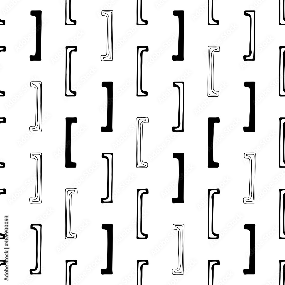 Abstract hand drawn vector seamless pattern, texture. Black and white wallpaper in grunge style. Abstract hand drawn vector seamless pattern, texture. Black and white wallpaper in grunge style.