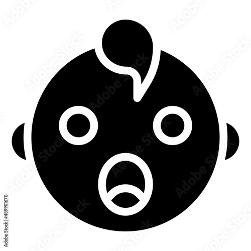 AMAZED glyph icon,linear,outline,graphic,illustration