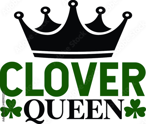 Clover queen vector arts design