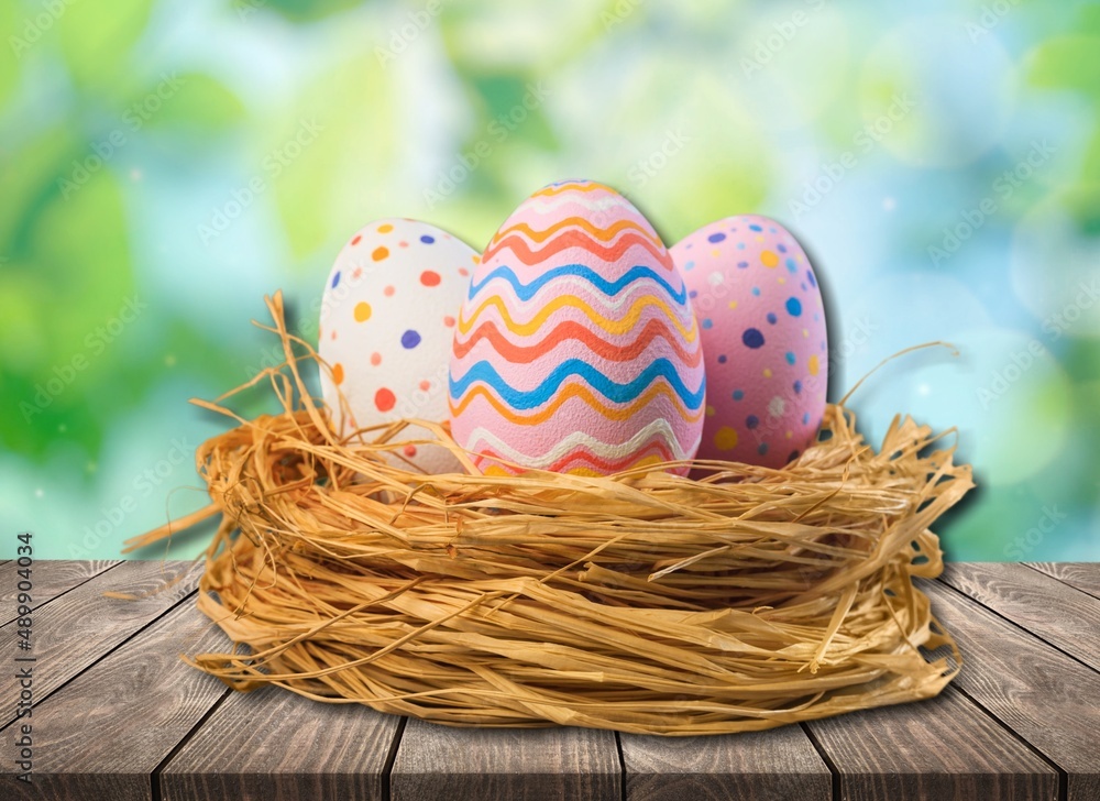 Stylish Easter eggs on rustic background. Happy Easter! Natural dyed colorful eggs Stylish Easter eggs on rustic background. Happy Easter! Natural dyed colorful eggs