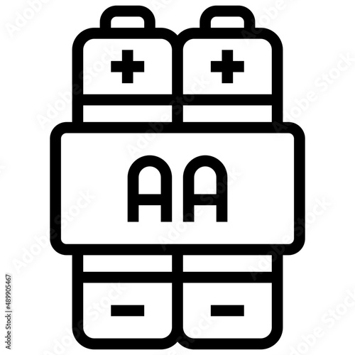 BATTERY line icon,linear,outline,graphic,illustration