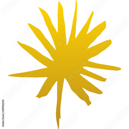 Palm Hand Drawn Leaf