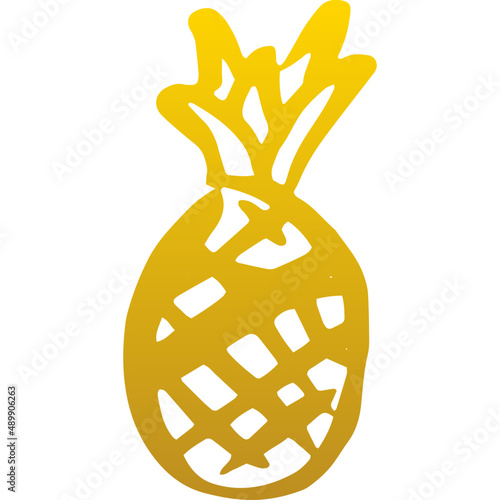 Pineapple Hand Drawn