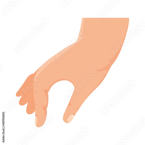 hand human touching