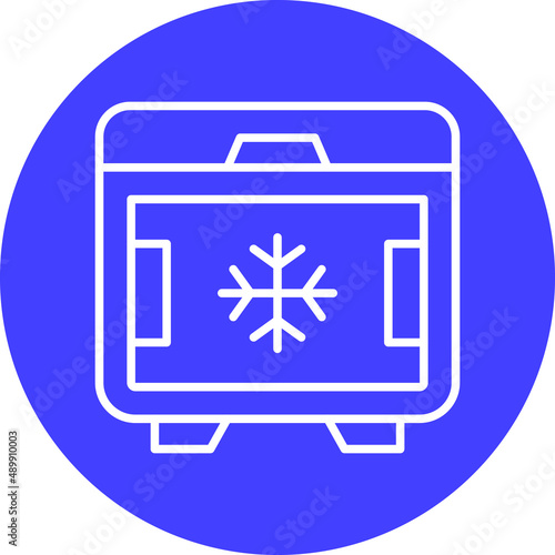 Deep Freezer Icon Style