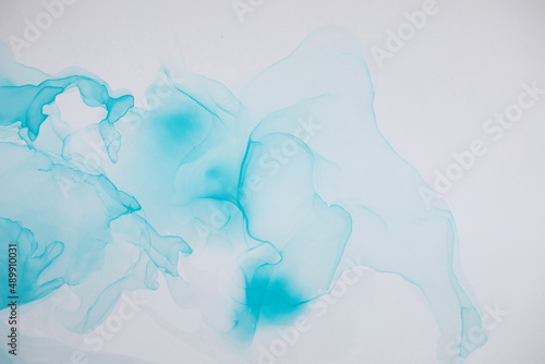 Abstract painting in alcohol ink