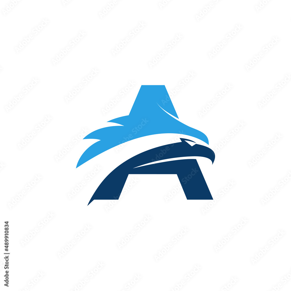 creative letter a concept eagle logo design vector illustration Stock ...