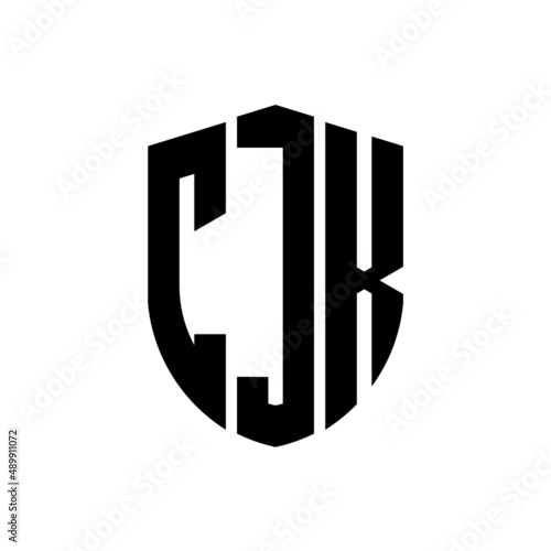 CJK letter logo design. CJK modern letter logo with black background. CJK creative  letter logo. simple and modern letter logo. vector logo modern alphabet font overlap style. Initial letters CJK   photo