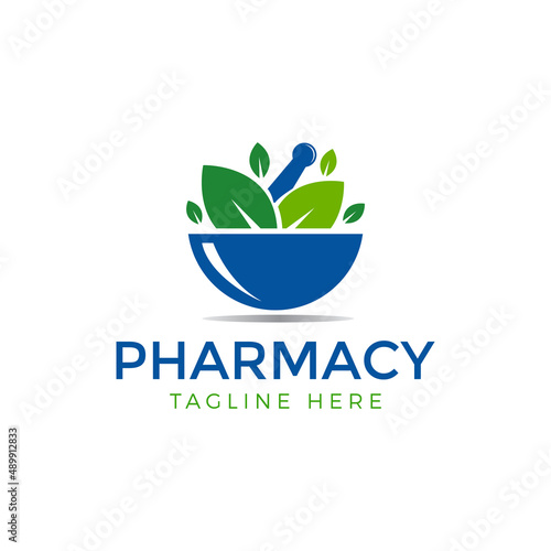 pharmacy logo design vector illustration