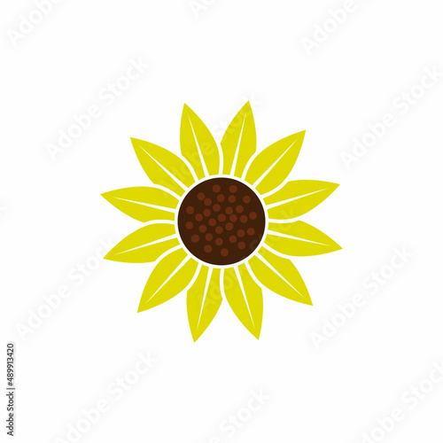 Sunflower icon design template illustration vector