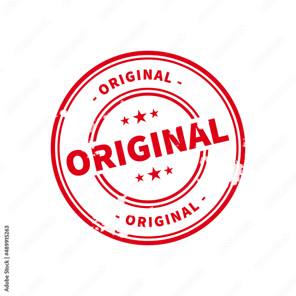 Original rubber seal stamp design vector Original rubber seal stamp design vector