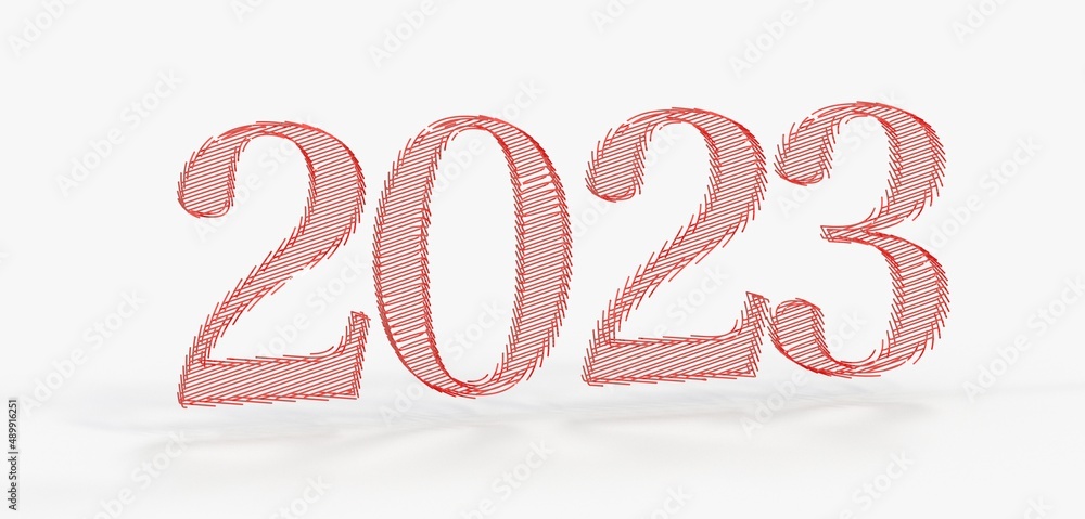 Typography design of 2023 with welcome 2023 concept design. Typography design of 2023 with welcome 2023 concept design.