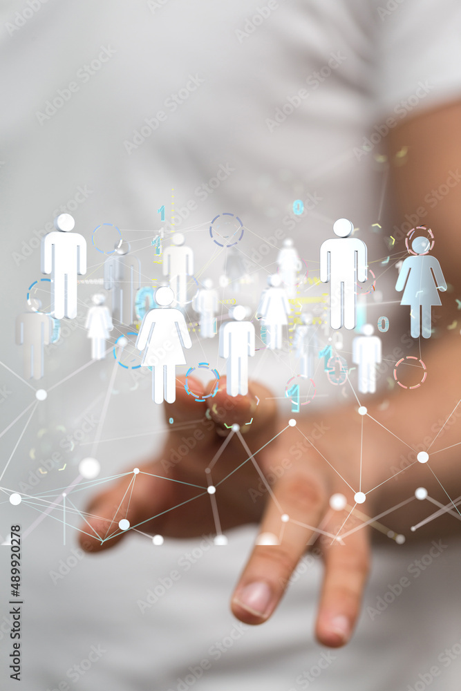 Global network. Blockchain. 3D illustration. Neural networks and artificial intelligence. Abstract Global network. Blockchain. 3D illustration. Neural networks and artificial intelligence. Abstract