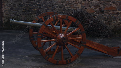 Canvas Print old cannon in the fortress