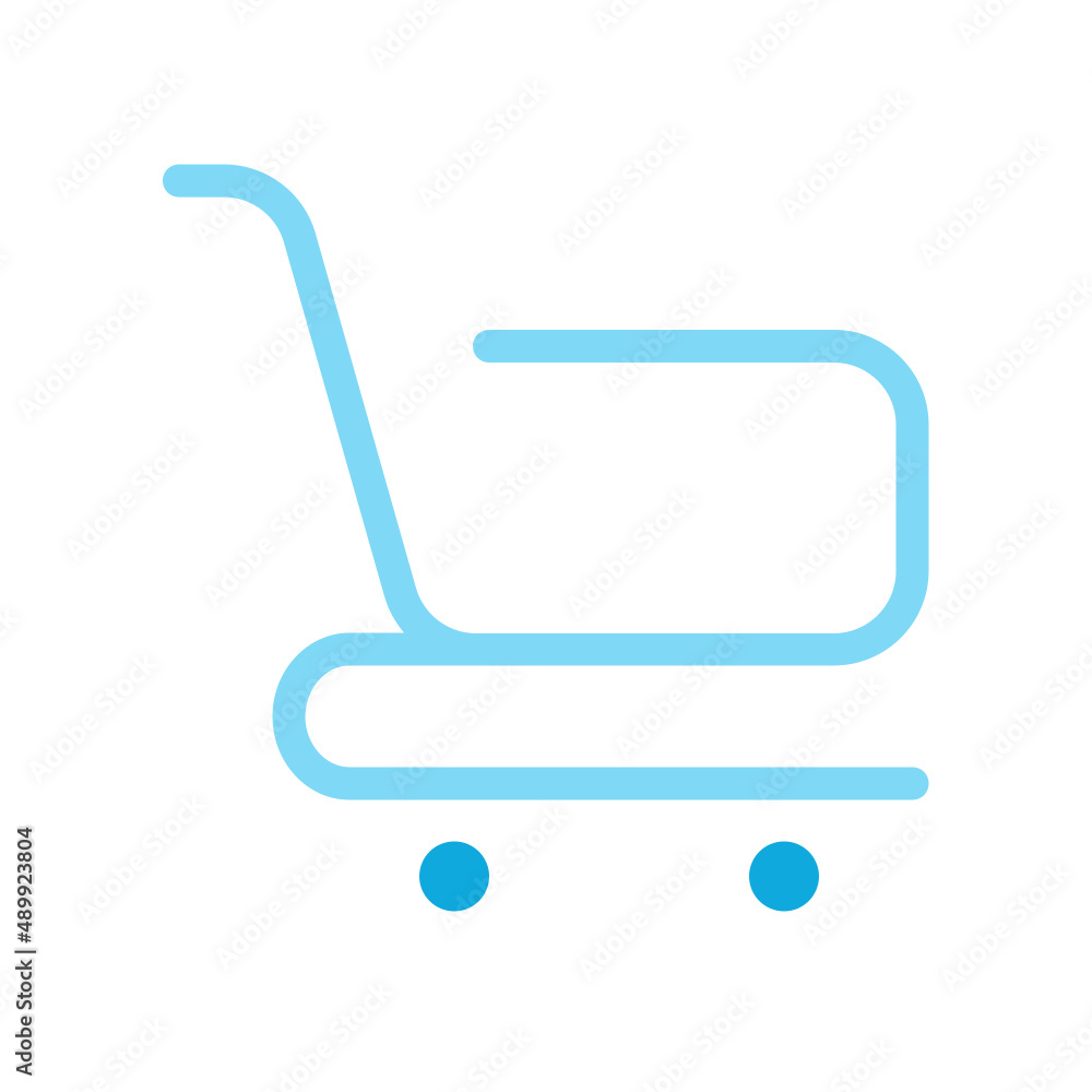 flat shopping cart icon flat shopping cart icon
