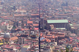View of Spaccanapoli street splitting city center of Naples in southern Italy.