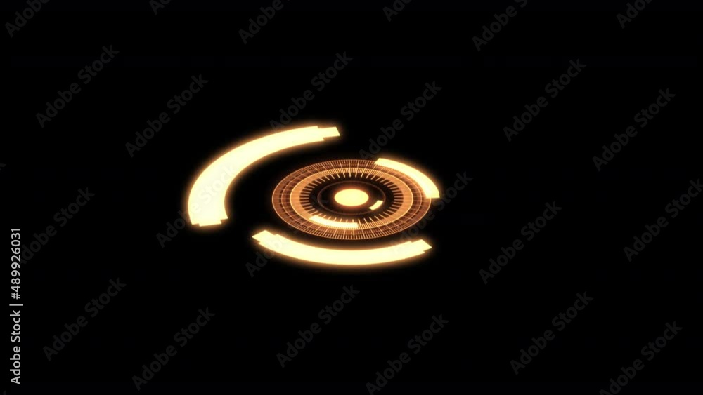 3D HUD Arc Audio Reactive Equalizer C Yellow X60 Degrees Small VJ Loop Animation 3D HUD Arc Audio Reactive Equalizer C Yellow X60 Degrees Small VJ Loop Animation