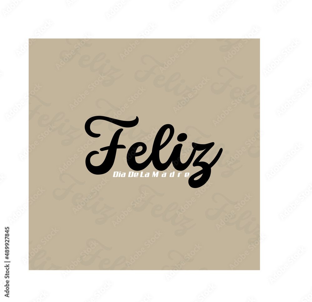 Feliz dia de la madre hand lettering translation from spanish happy mothers day vector