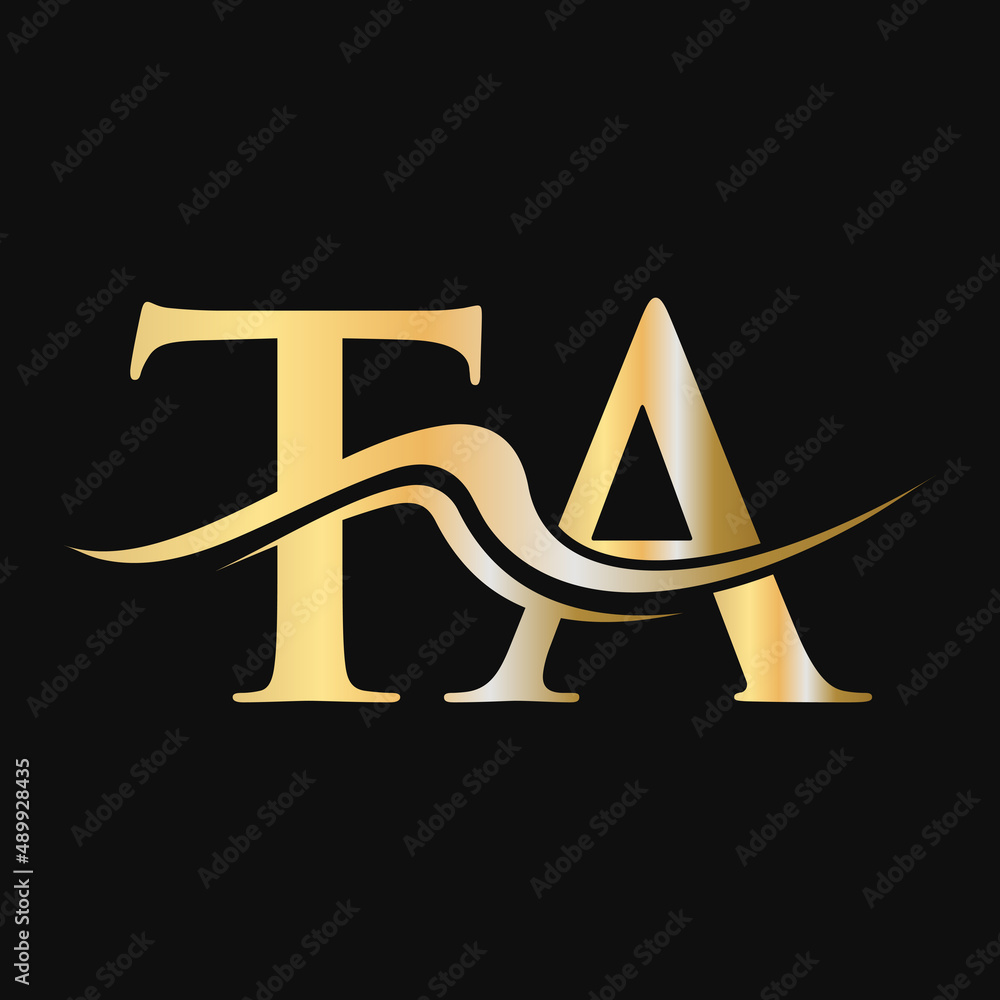 Letter TA Logo Design Initial TA Logotype Template For Business And