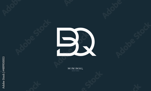 Monogram icon logo BQ