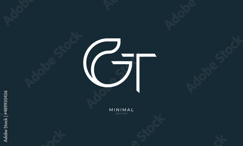 Monogram icon logo GT