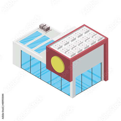 mall building isometric