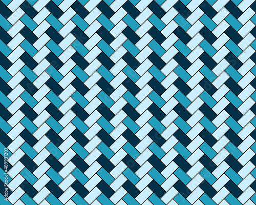 Seamless herringbone floor pattern. Pavement masonry template. Parquet design texture. Modern interior flooring design. Cladding subway texture. Geometric architectural grid. Vector illustration.