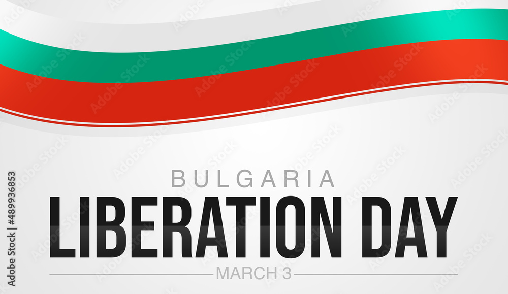 Bulgaria Liberation Day Abstract Cover Background with Flag and Typography. Bulgaria patriotic backdrop Bulgaria Liberation Day Abstract Cover Background with Flag and Typography. Bulgaria patriotic backdrop
